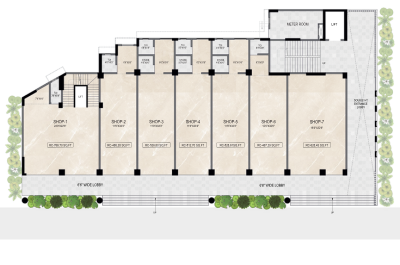 1BHK floorplan